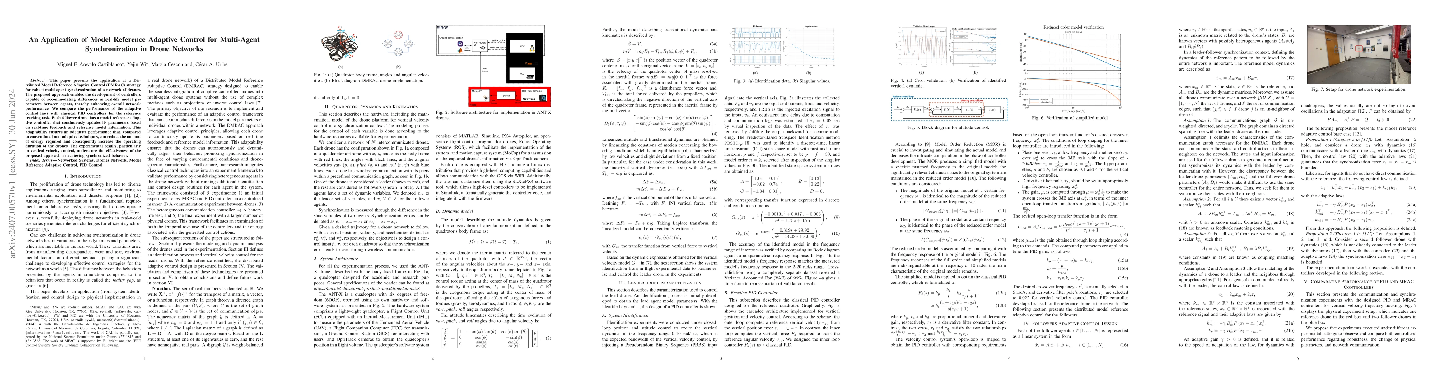 Thumbnail for An Application of Model Reference Adaptive Control for Multi-Agent
  Synchronization in Drone Networks