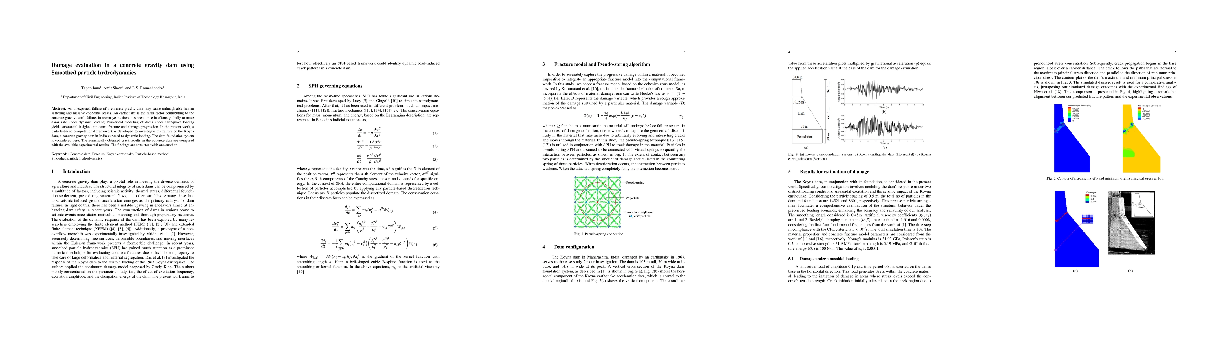 Thumbnail for Damage evaluation in a concrete gravity dam using Smoothed particle
  hydrodynamics