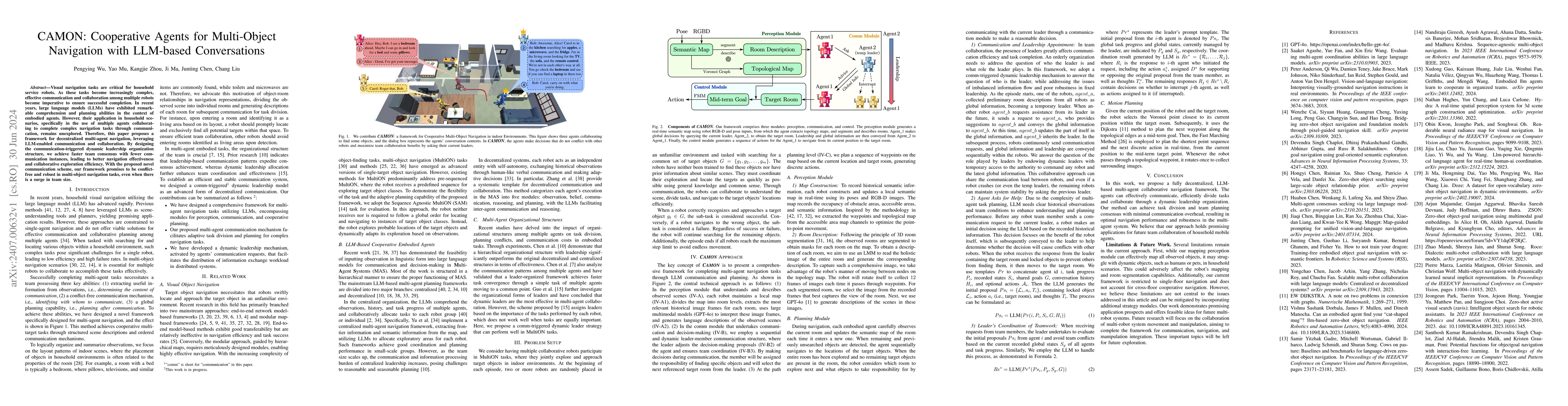 Thumbnail for CAMON: Cooperative Agents for Multi-Object Navigation with LLM-based
  Conversations