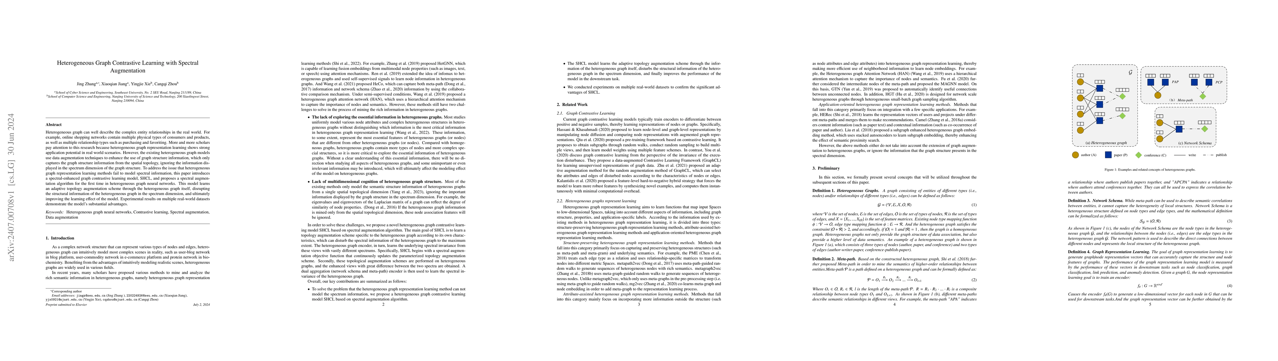 Thumbnail for Heterogeneous Graph Contrastive Learning with Spectral Augmentation