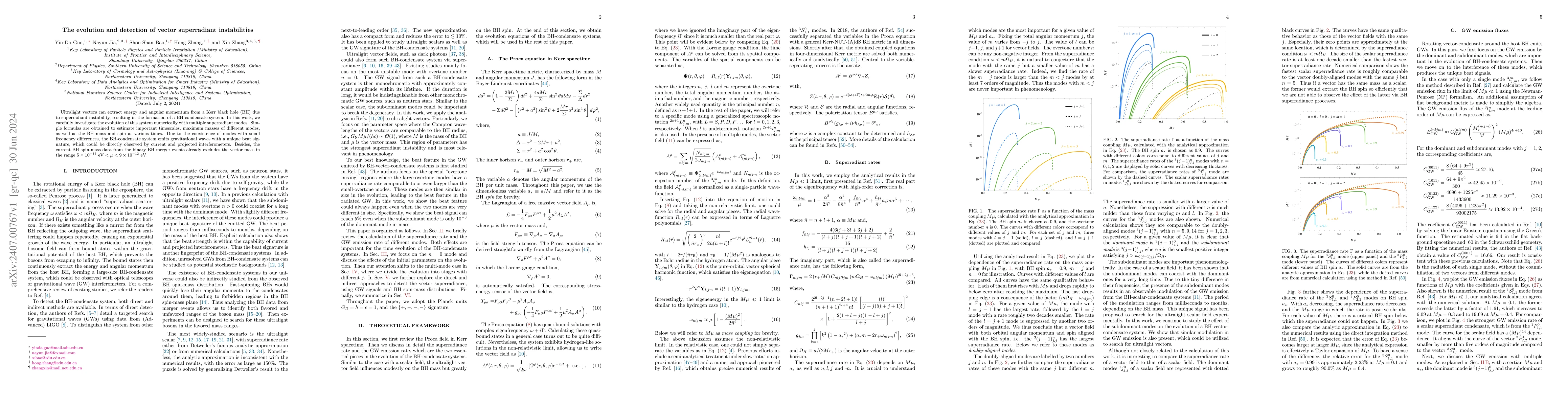 Thumbnail for The evolution and detection of vector superradiant instabilities