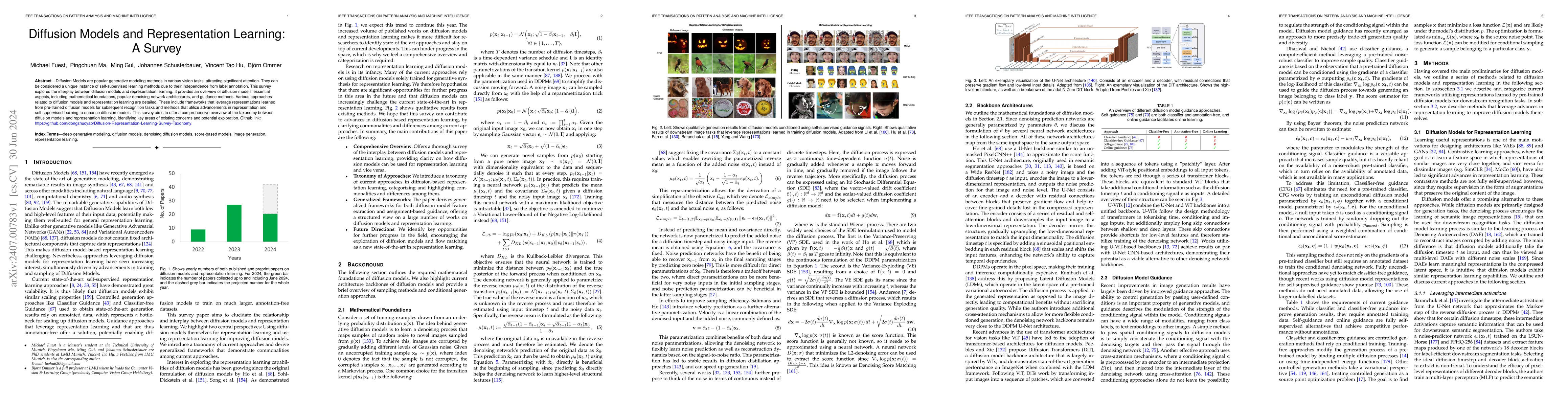 Thumbnail for Diffusion Models and Representation Learning: A Survey