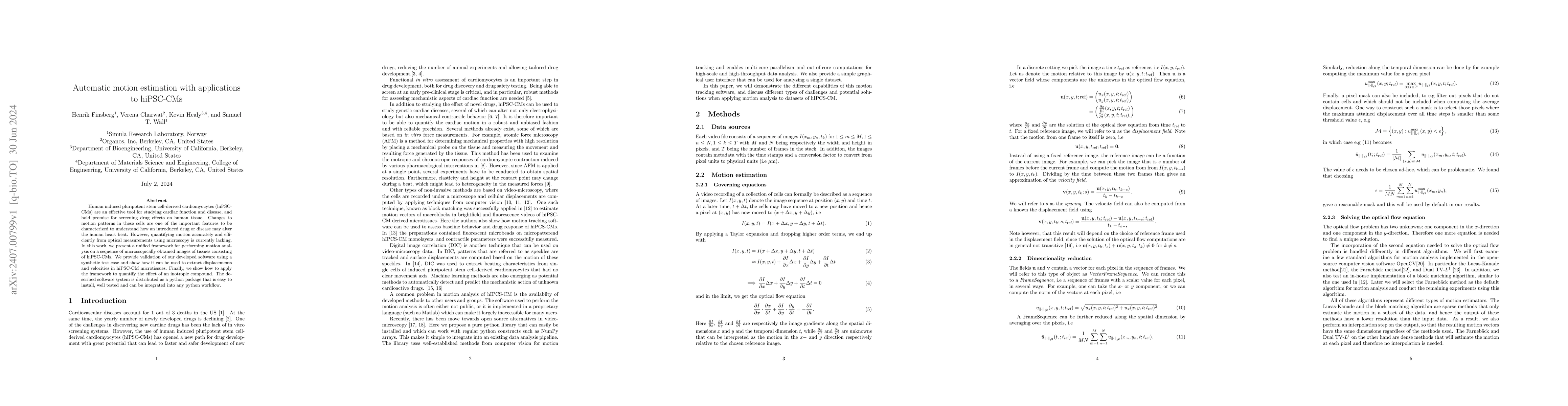 Thumbnail for Automatic motion estimation with applicationsto hiPSC-CMs