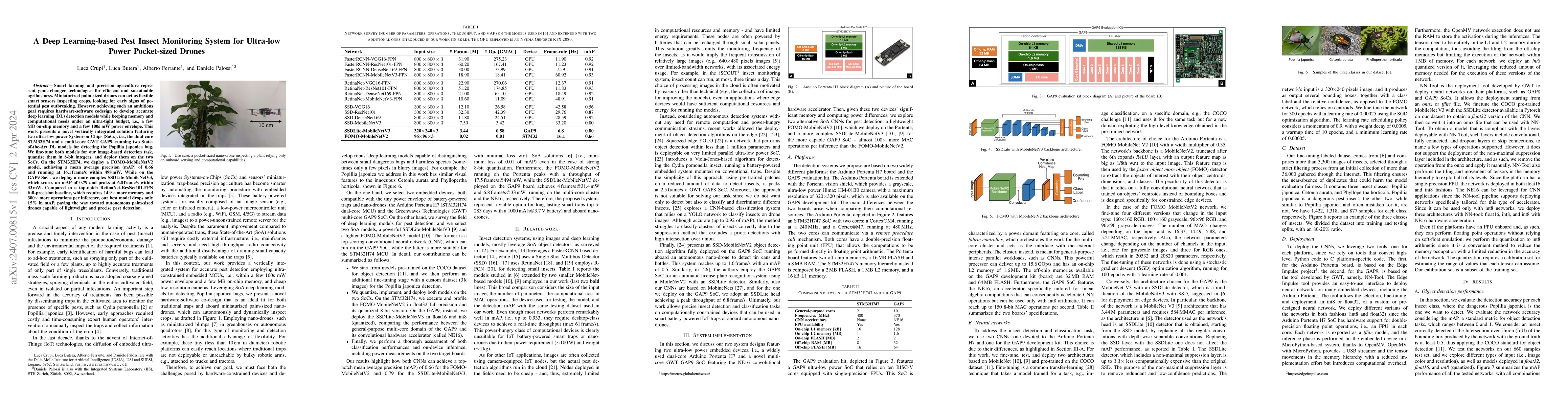 Thumbnail for A Deep Learning-based Pest Insect Monitoring System for Ultra-low Power
  Pocket-sized Drones
