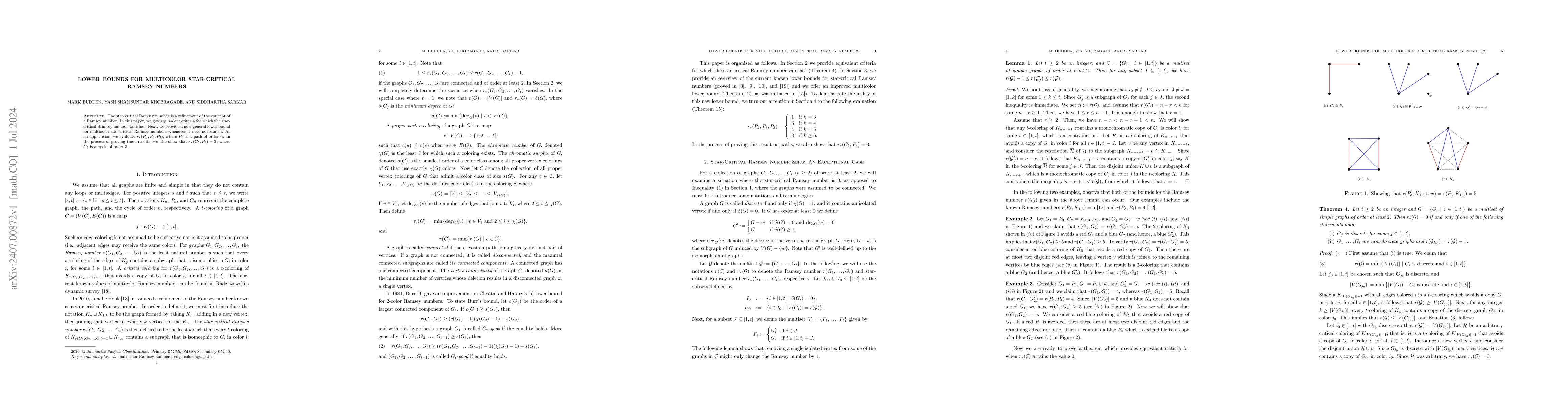 Thumbnail for Lower Bounds for Multicolor Star-Critical Ramsey Numbers