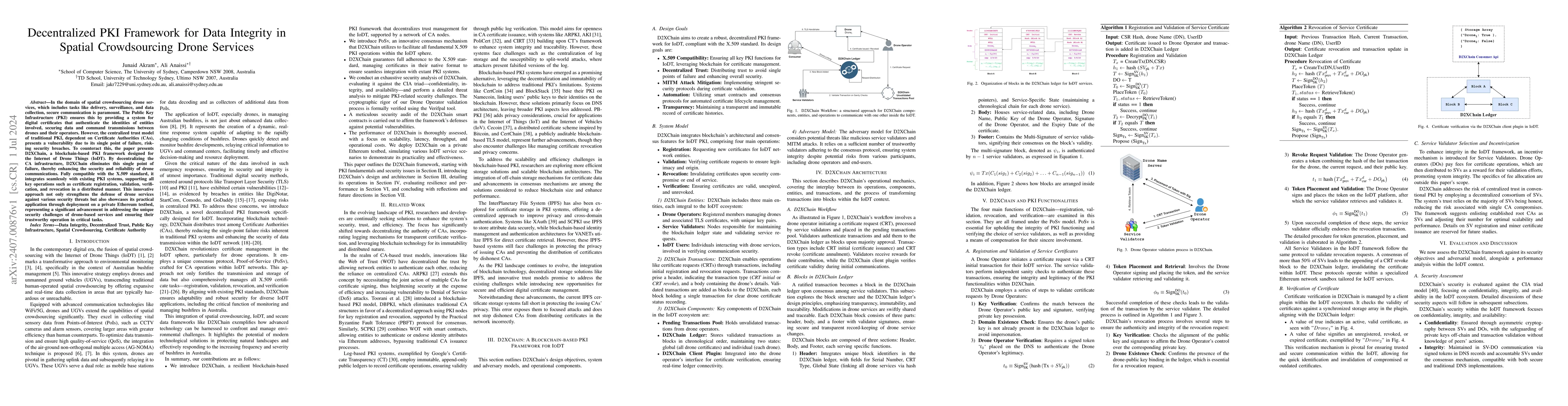 Thumbnail for Decentralized PKI Framework for Data Integrity in Spatial Crowdsourcing
  Drone Services