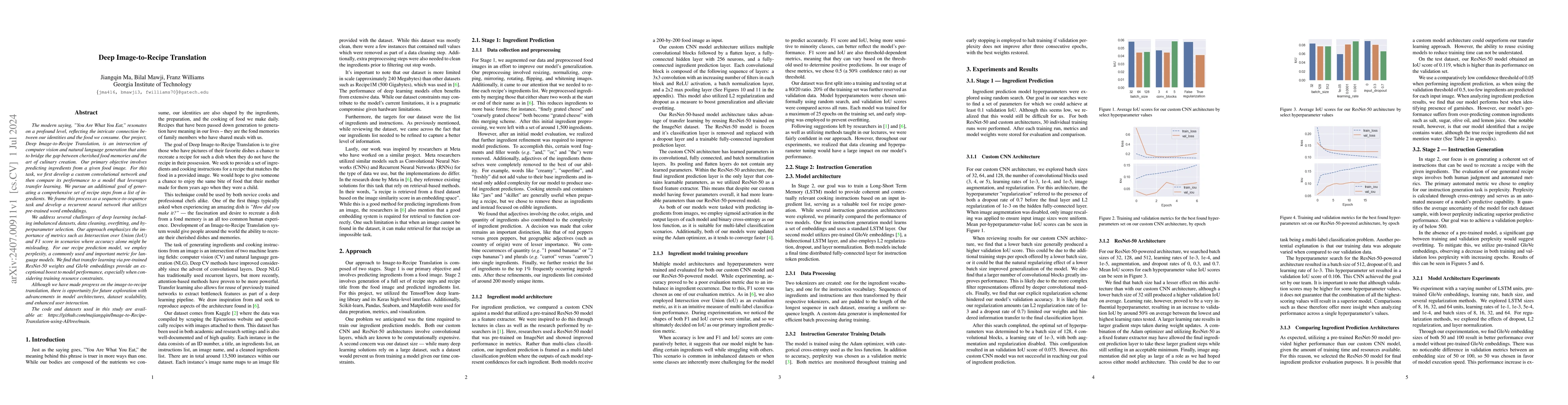 Thumbnail for Deep Image-to-Recipe Translation