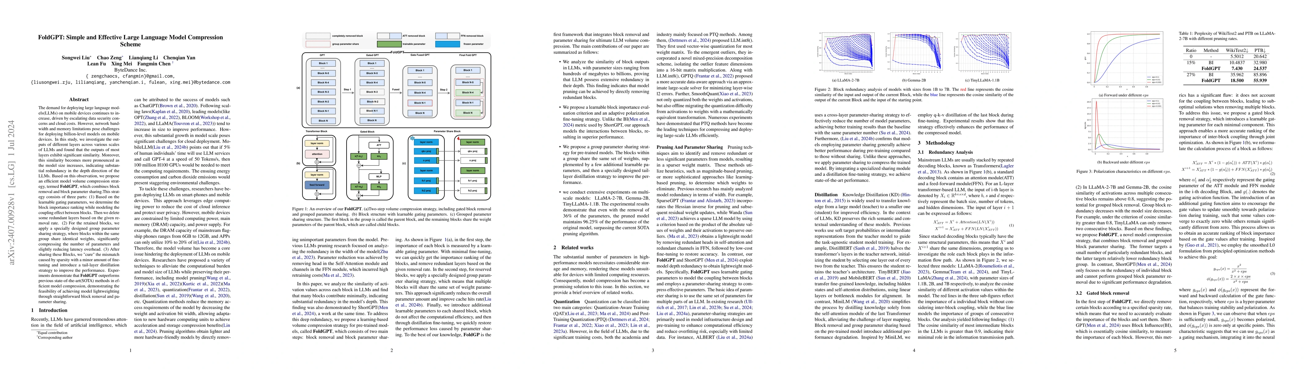 Thumbnail for FoldGPT: Simple and Effective Large Language Model Compression Scheme
