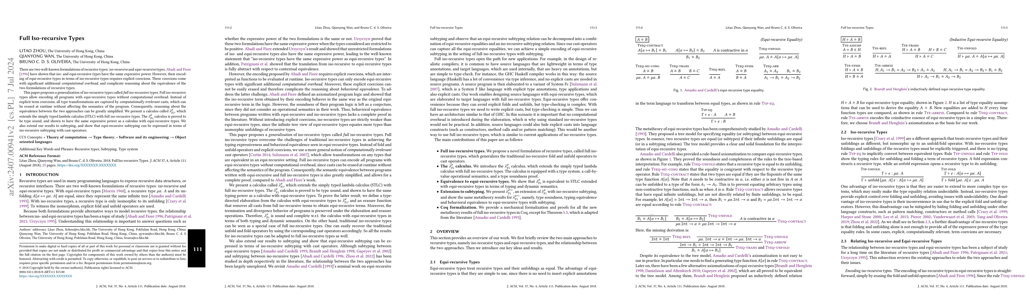 Thumbnail for Full Iso-recursive Types