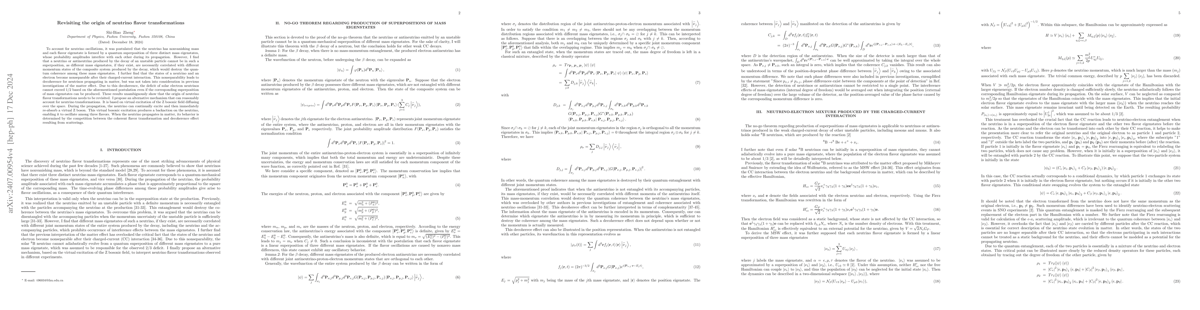 Thumbnail for Neutrino oscillations originate from virtual excitation of Z bosons