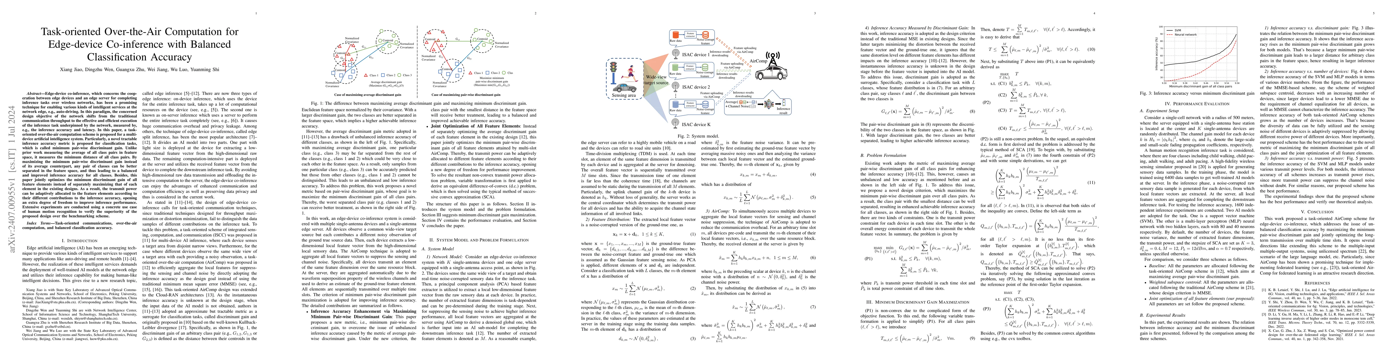 Thumbnail for Task-oriented Over-the-air Computation for Edge-device Co-inference with
  Balanced Classification Accuracy