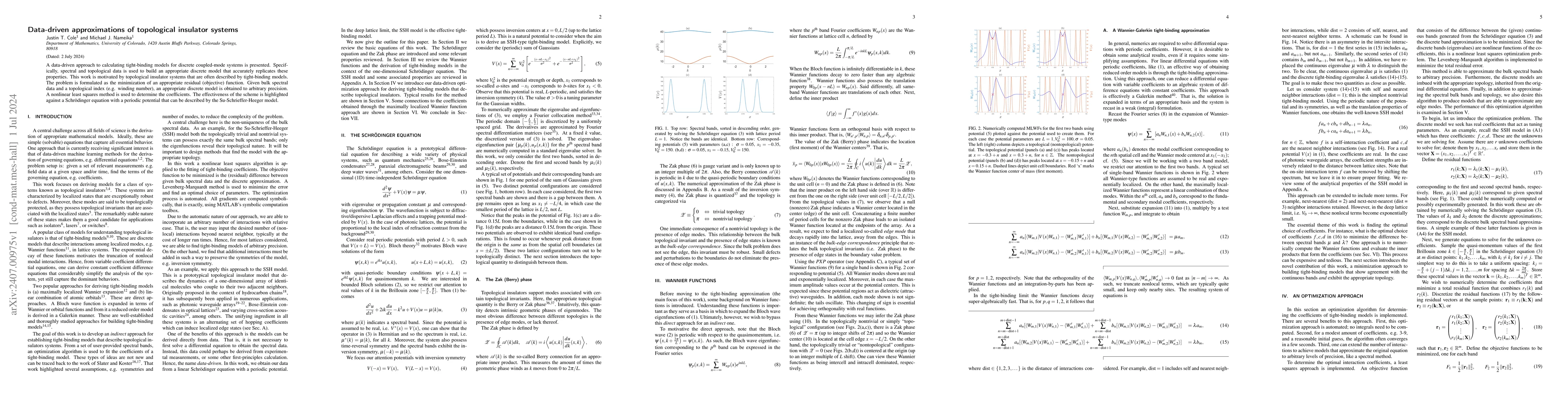 Thumbnail for Data-driven approximations of topological insulator systems