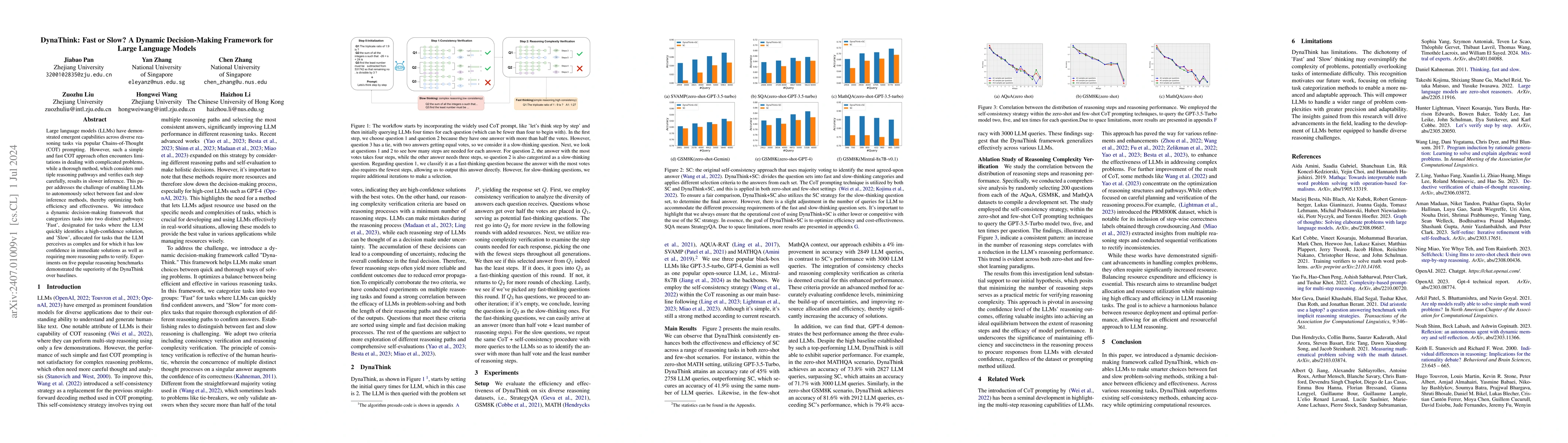 Thumbnail for DynaThink: Fast or Slow? A Dynamic Decision-Making Framework for Large
  Language Models
