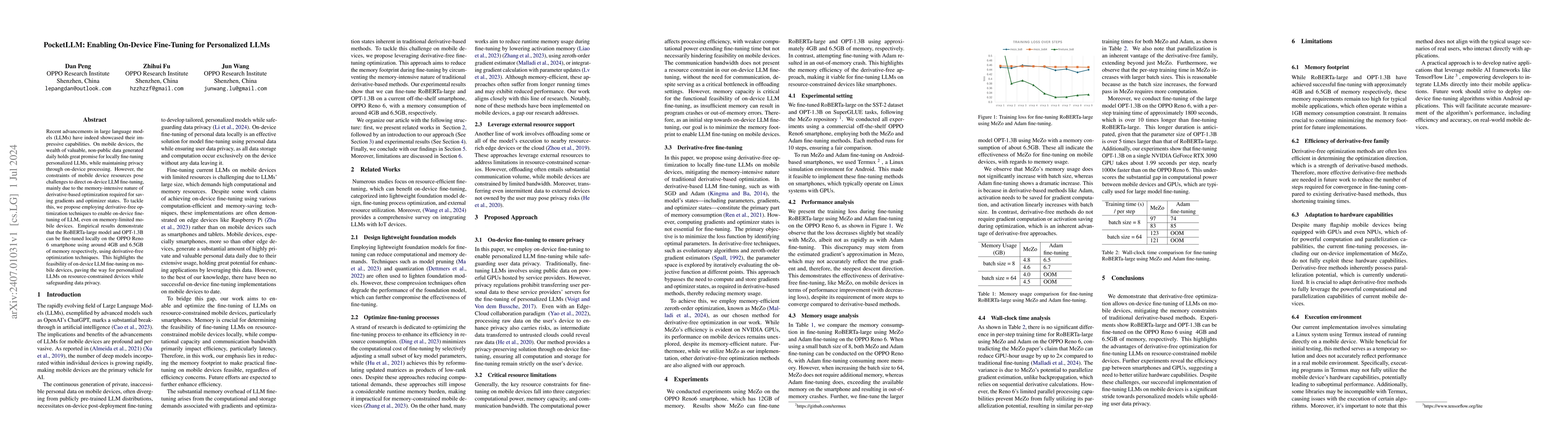 Thumbnail for PocketLLM: Enabling On-Device Fine-Tuning for Personalized LLMs