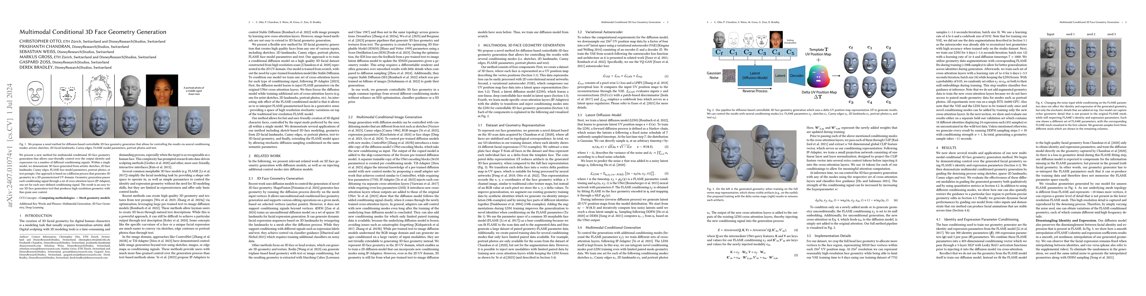 Thumbnail for Multimodal Conditional 3D Face Geometry Generation