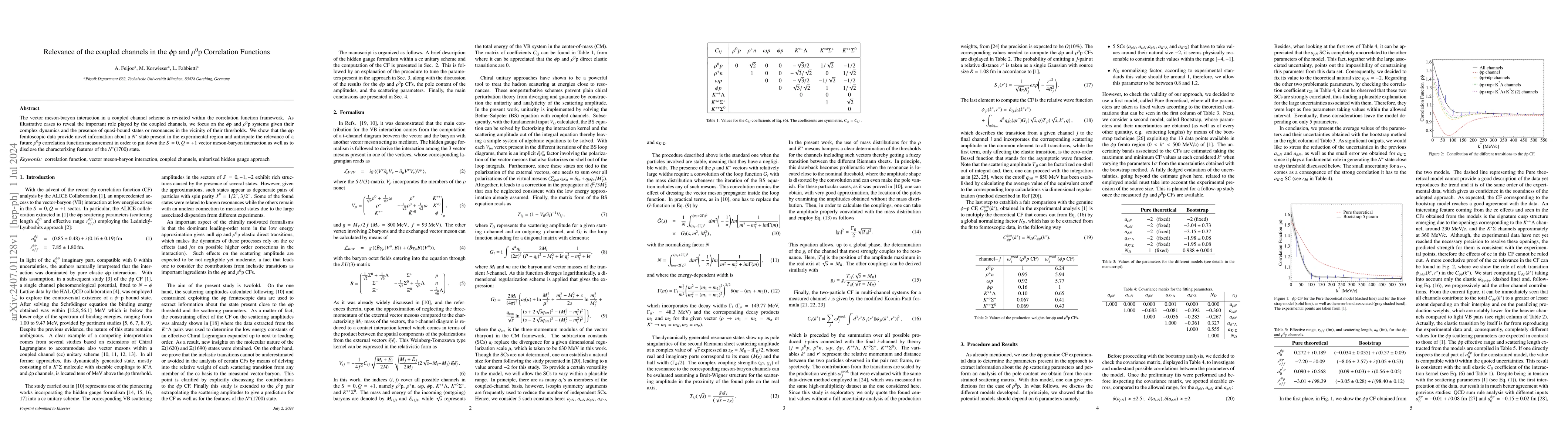Thumbnail for Relevance of the coupled channels in the $\phi$p and $\rho^0$p
  Correlation Functions
