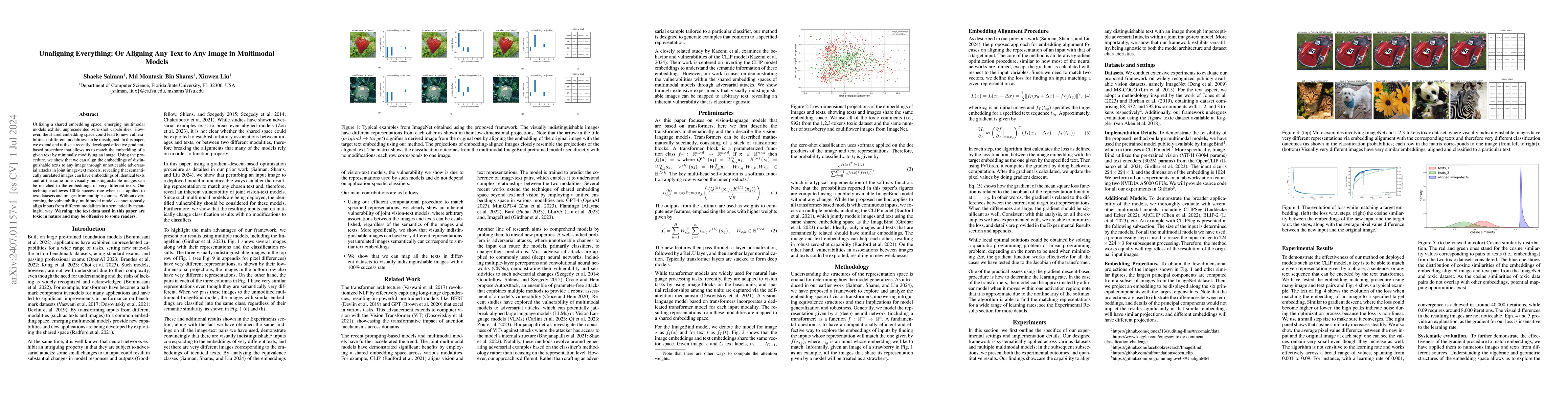 Thumbnail for Unaligning Everything: Or Aligning Any Text to Any Image in Multimodal
  Models