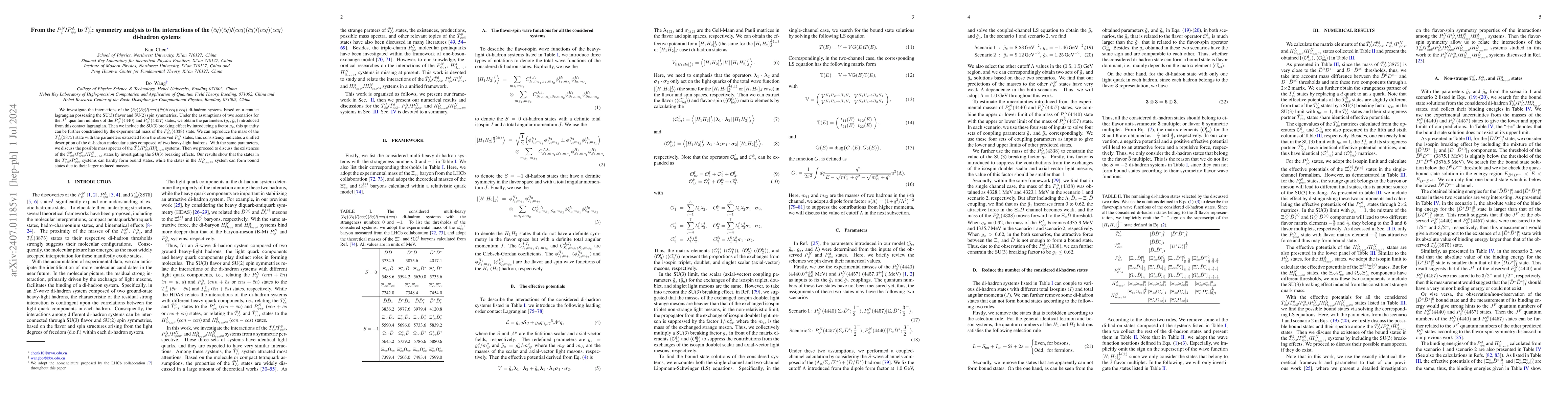 Thumbnail for From the $P^{N}_{\psi}$/$P^{\Lambda}_{\psi s}$ to $\bar{T}^f_{cc}$:
  symmetry analysis to the interactions of the
  $(\bar{c}q)(\bar{c}q)$/$(ccq)(\bar{c}q)$/$(ccq)(ccq)$ di-hadron systems