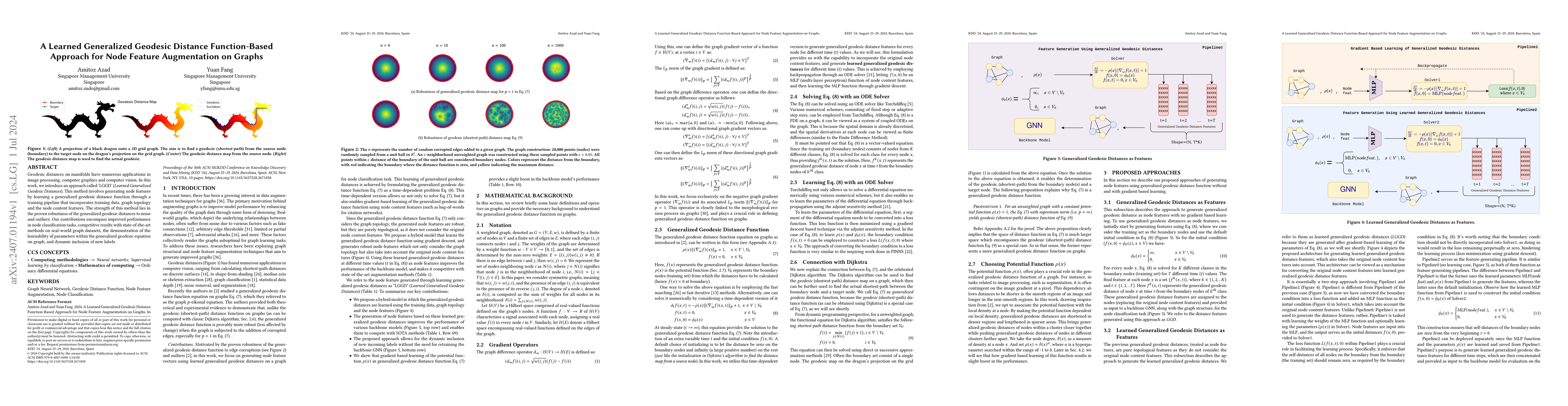 Thumbnail for A Learned Generalized Geodesic Distance Function-Based Approach for Node
  Feature Augmentation on Graphs