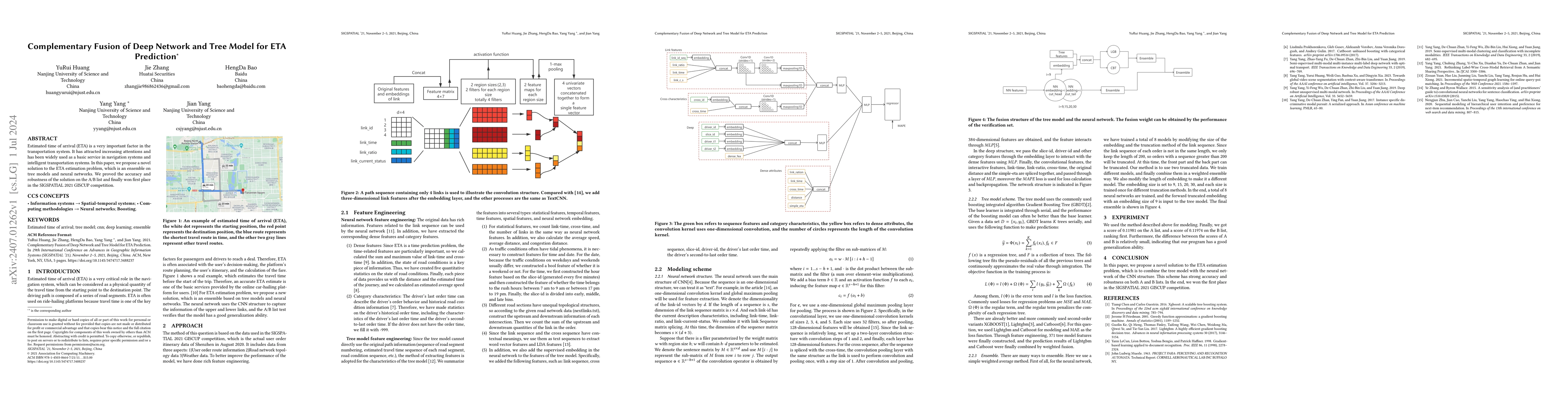 Thumbnail for Complementary Fusion of Deep Network and Tree Model for ETA Prediction