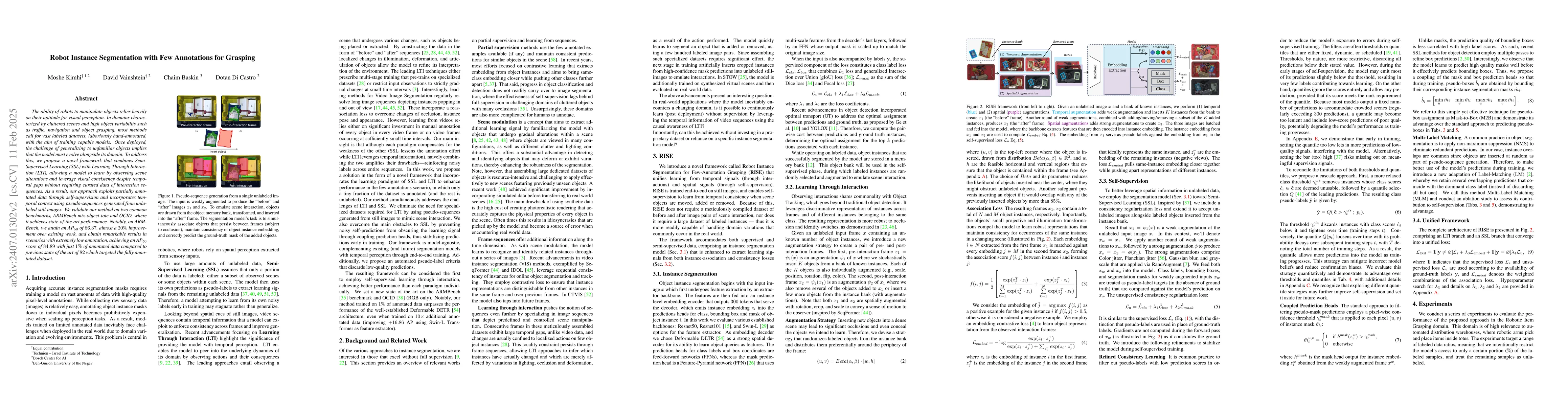 Thumbnail for Robot Instance Segmentation with Few Annotations for Grasping