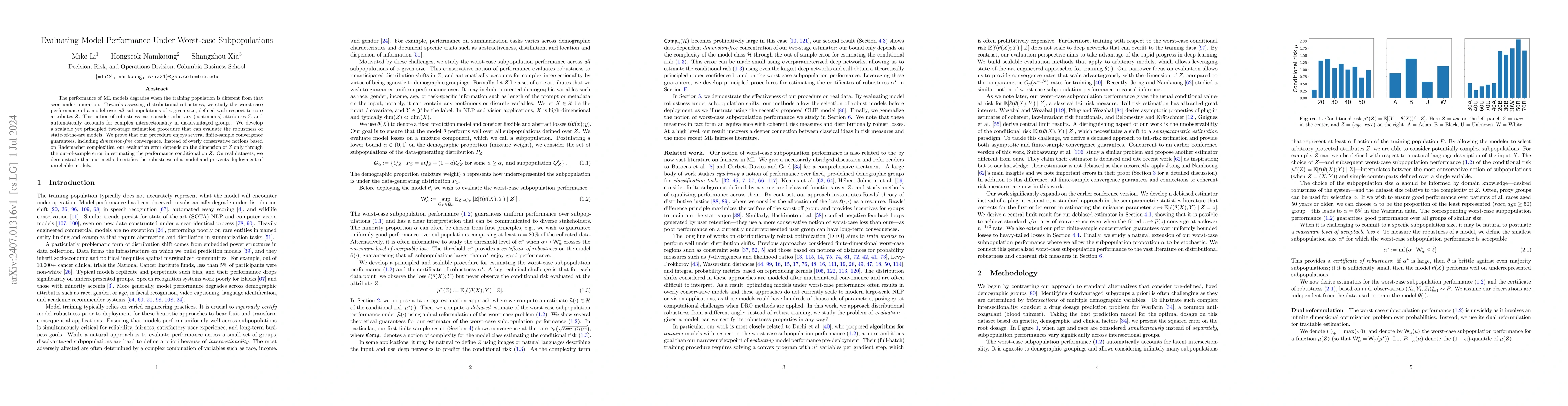 Thumbnail for Evaluating Model Performance Under Worst-case Subpopulations