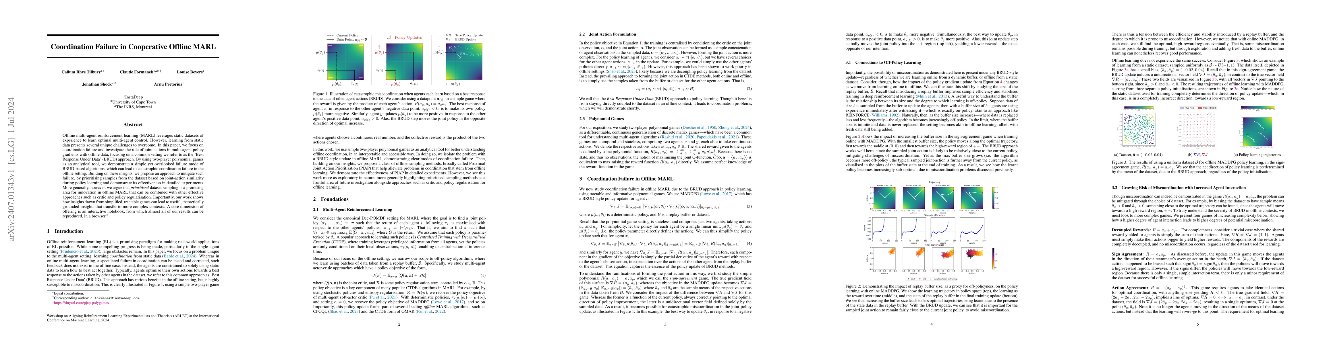 Thumbnail for Coordination Failure in Cooperative Offline MARL