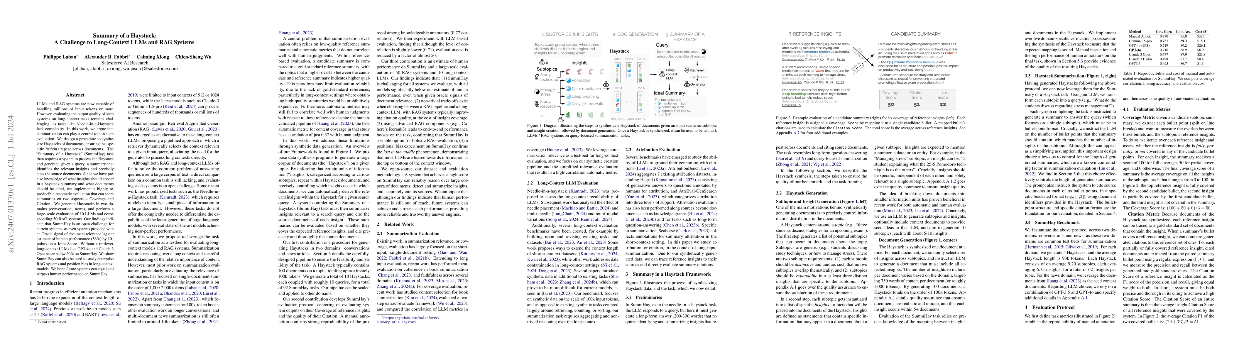 Thumbnail for Summary of a Haystack: A Challenge to Long-Context LLMs and RAG Systems