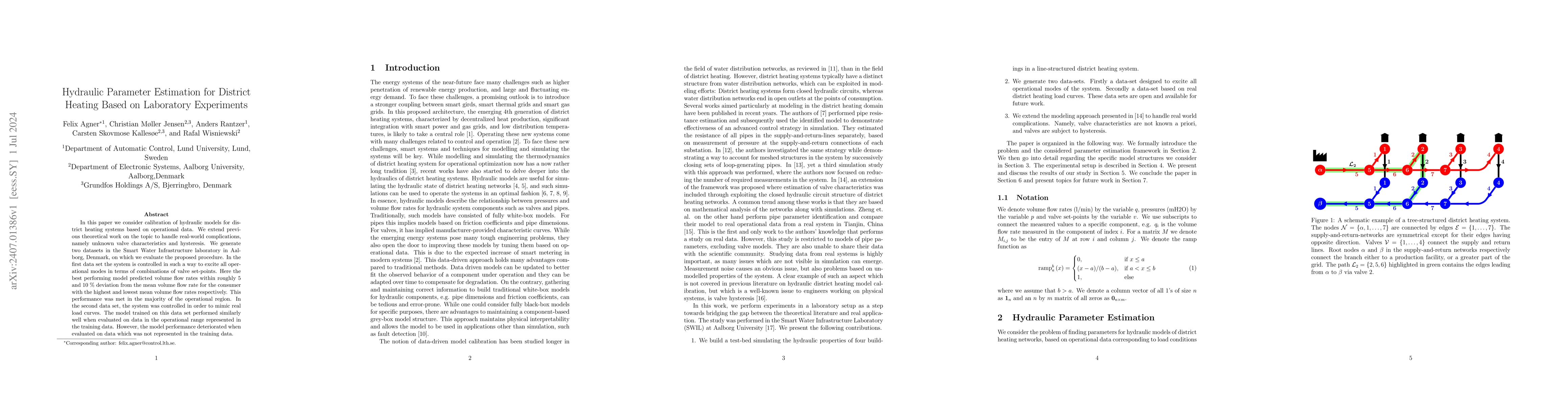 Thumbnail for Hydraulic Parameter Estimation for District Heating Based on Laboratory
  Experiments