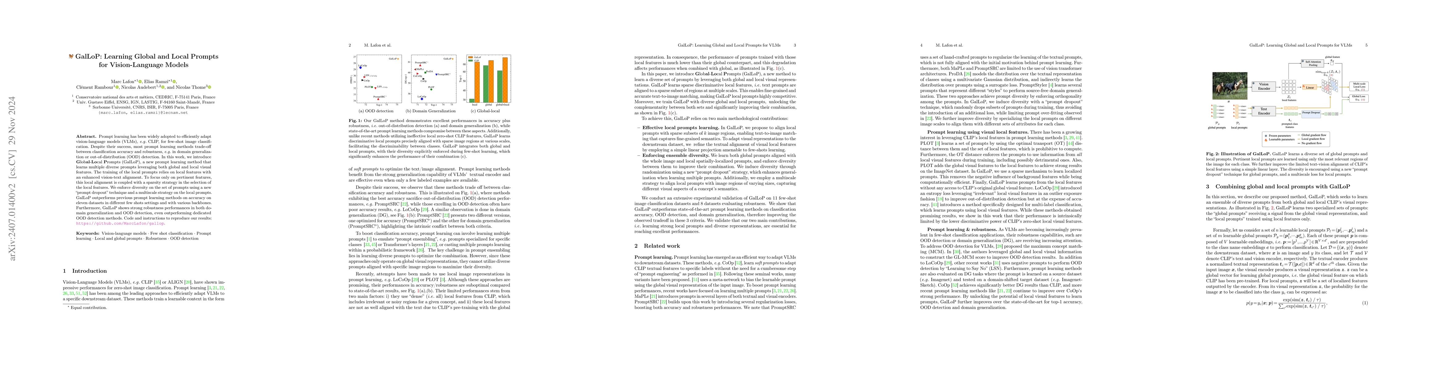 Thumbnail for GalLoP: Learning Global and Local Prompts for Vision-Language Models