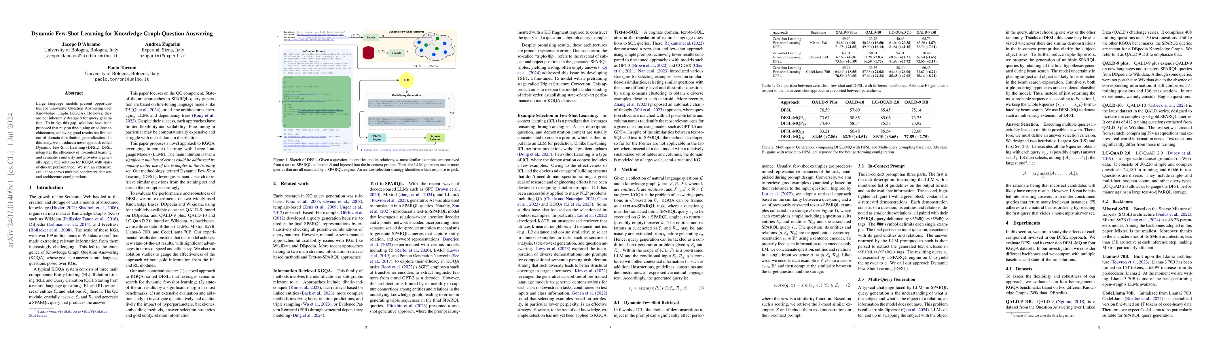 Thumbnail for Dynamic Few-Shot Learning for Knowledge Graph Question Answering