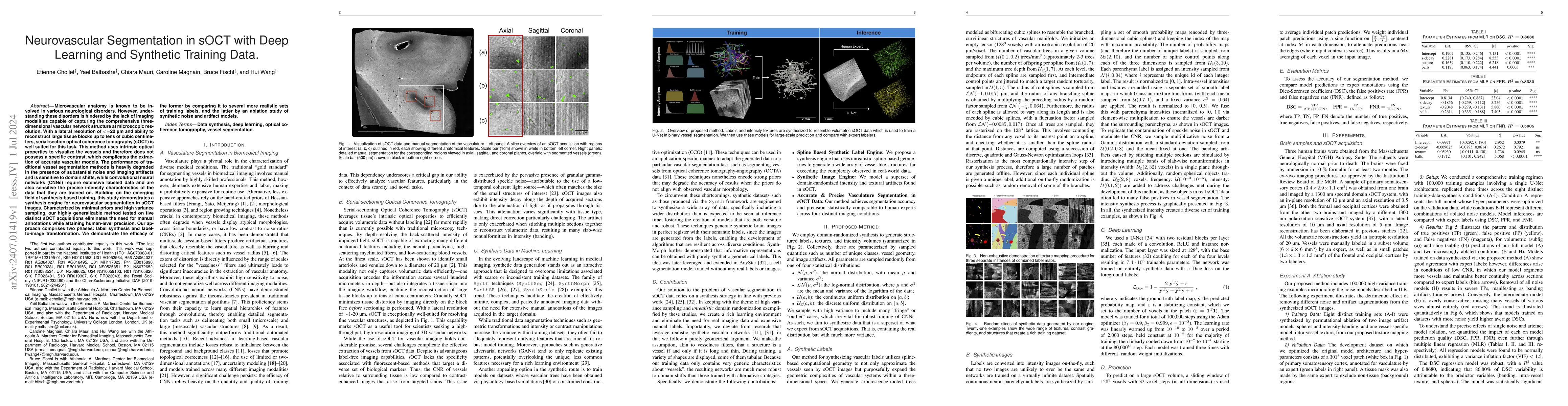 Thumbnail for Neurovascular Segmentation in sOCT with Deep Learning and Synthetic
  Training Data