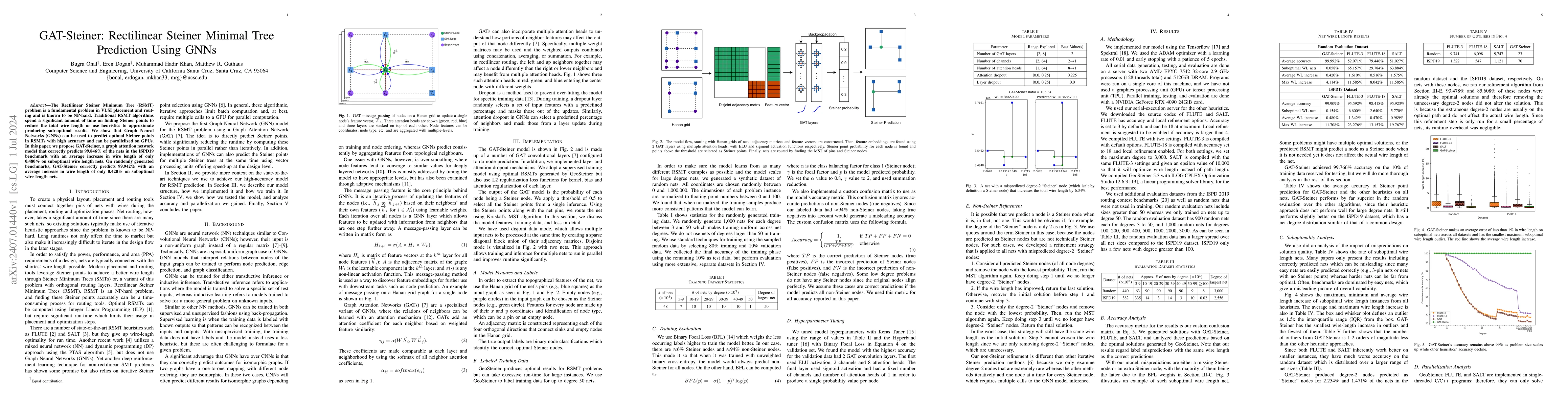 Thumbnail for GAT-Steiner: Rectilinear Steiner Minimal Tree Prediction Using GNNs