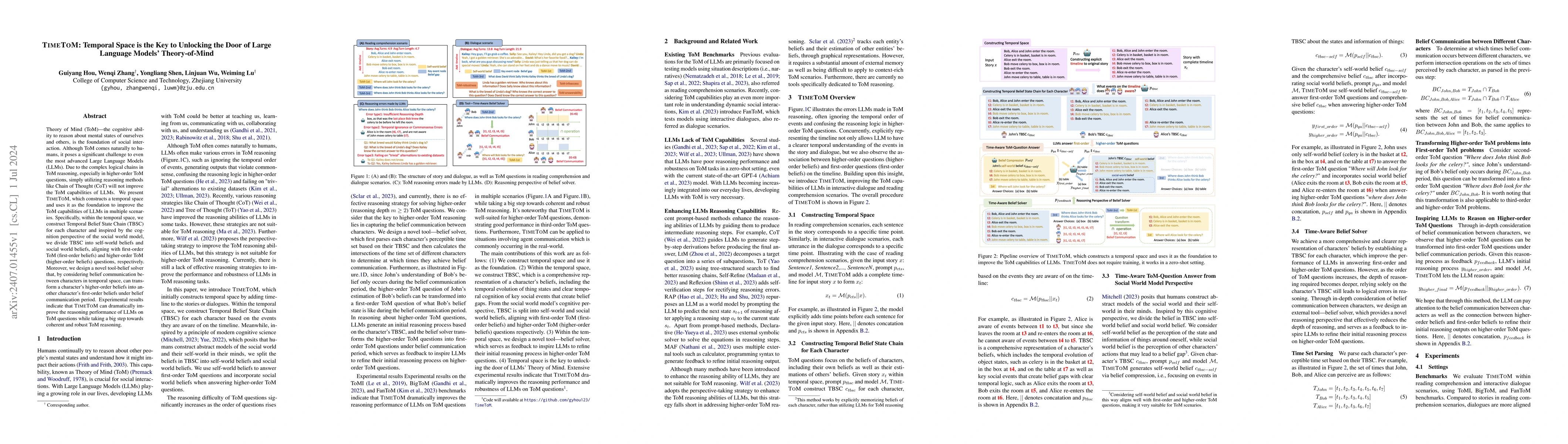 Thumbnail for TimeToM: Temporal Space is the Key to Unlocking the Door of Large
  Language Models' Theory-of-Mind