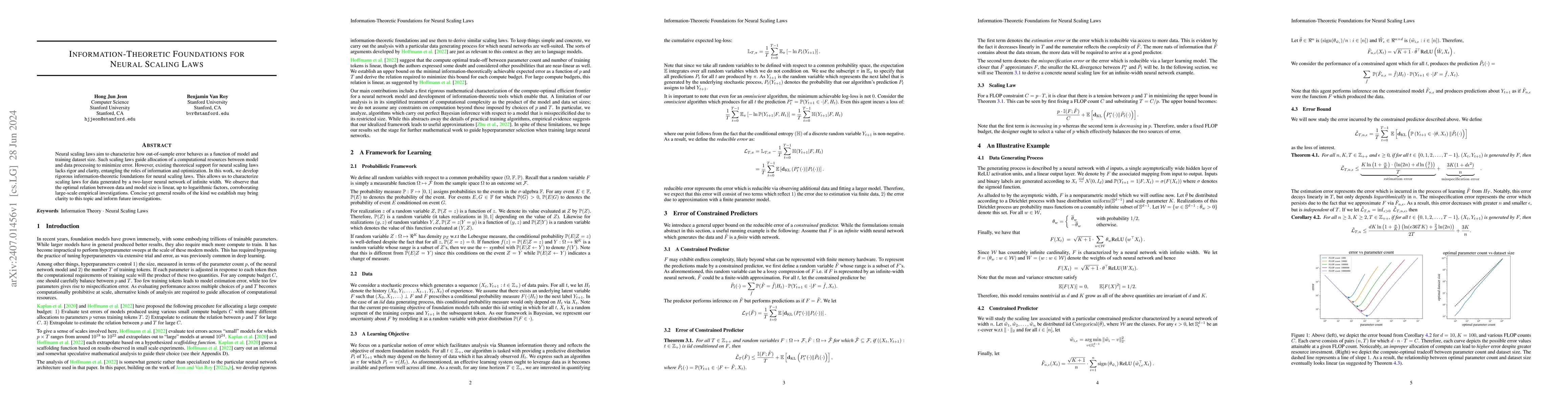 Thumbnail for Information-Theoretic Foundations for Neural Scaling Laws