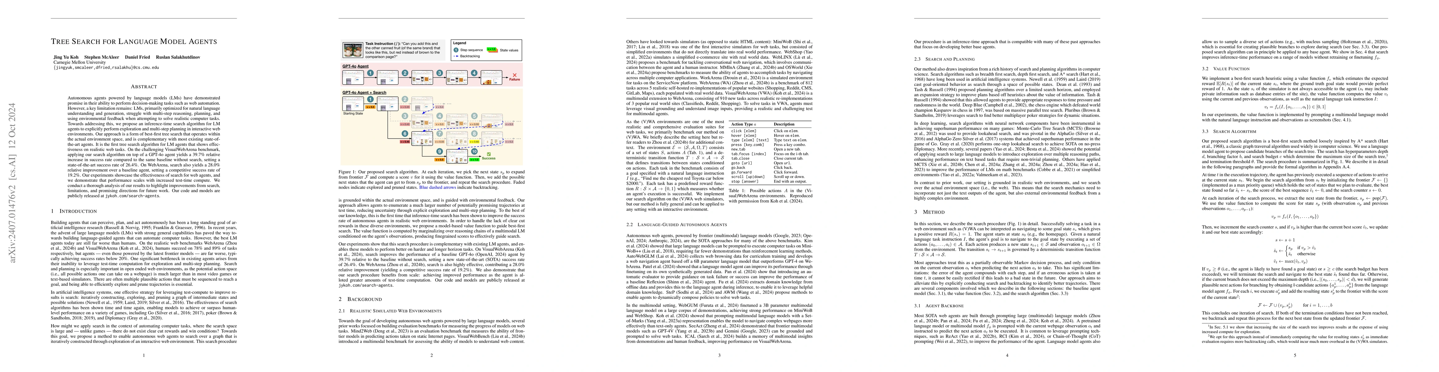 Thumbnail for Tree Search for Language Model Agents