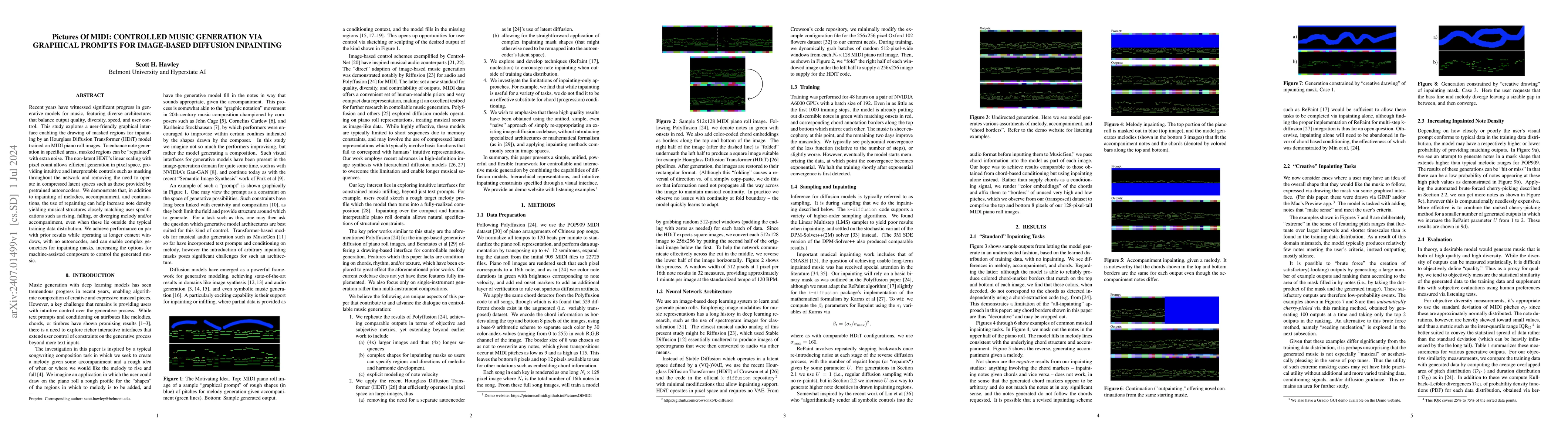 Thumbnail for Pictures Of MIDI: Controlled Music Generation via Graphical Prompts for
  Image-Based Diffusion Inpainting