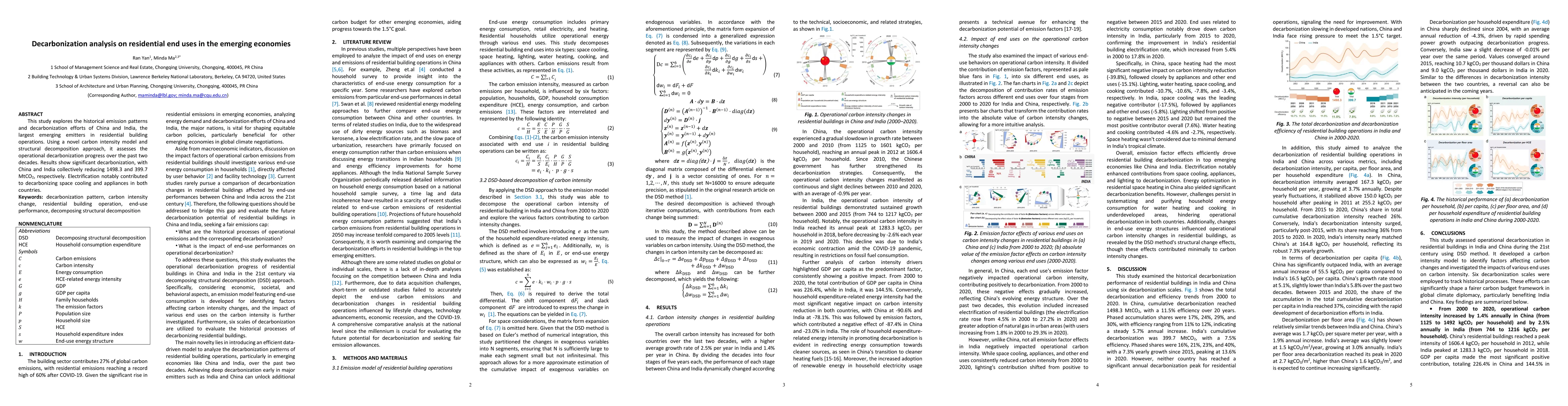Thumbnail for Decarbonization analysis on residential end uses in the emerging
  economies