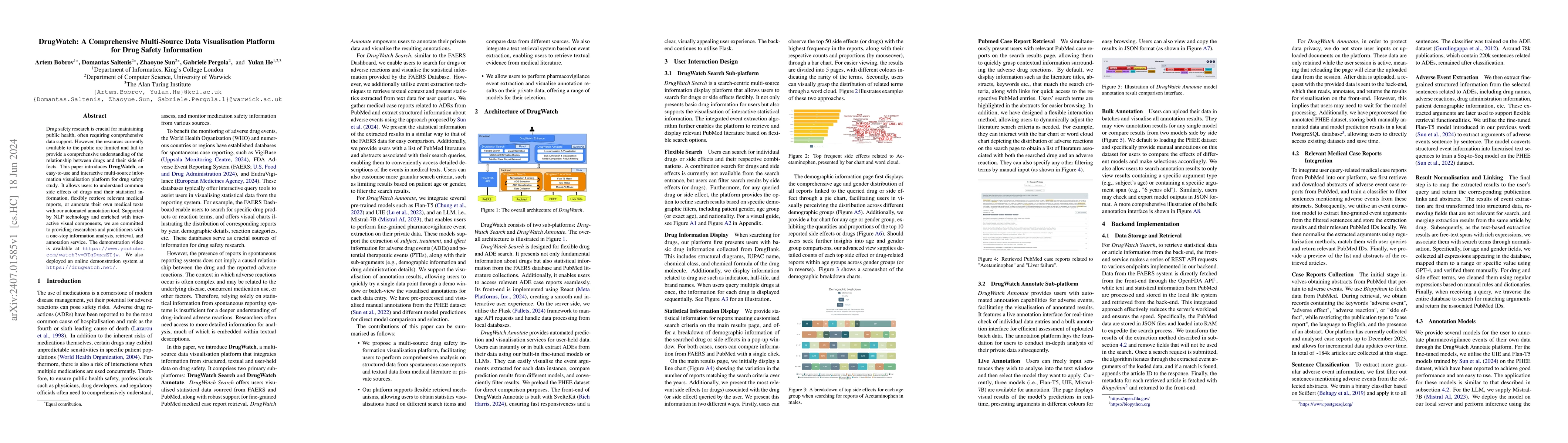 Thumbnail for DrugWatch: A Comprehensive Multi-Source Data Visualisation Platform for
  Drug Safety Information