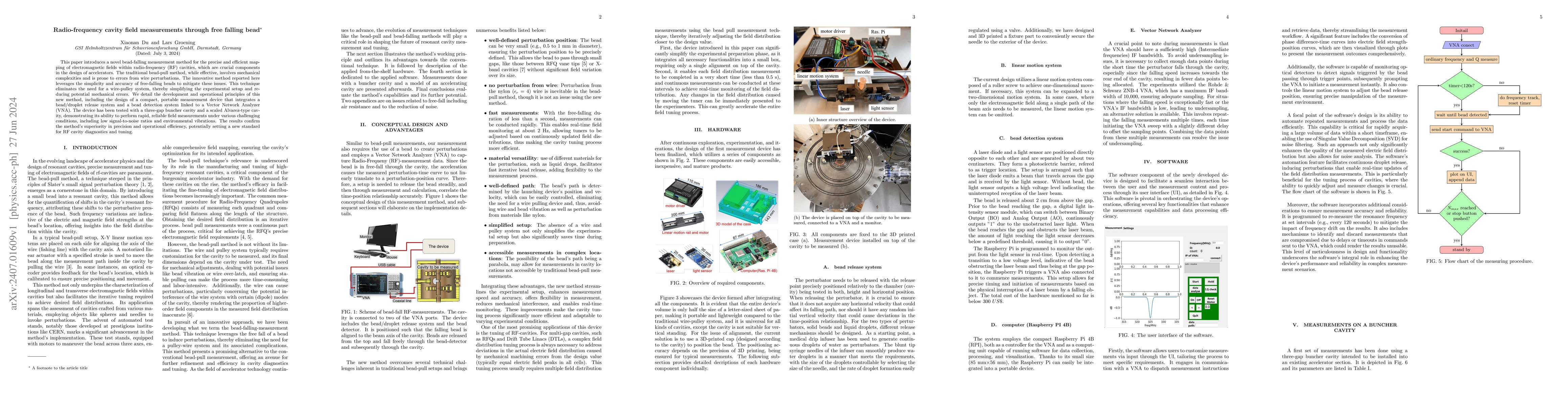 Thumbnail for Radio-frequency cavity field measurements through free falling bead