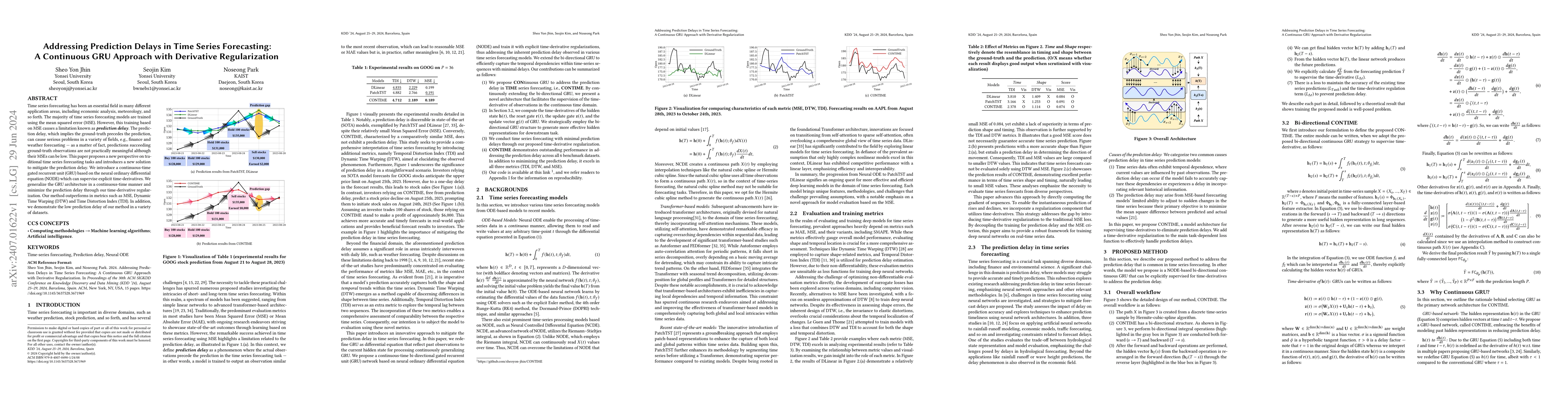 Thumbnail for Addressing Prediction Delays in Time Series Forecasting: A Continuous
  GRU Approach with Derivative Regularization