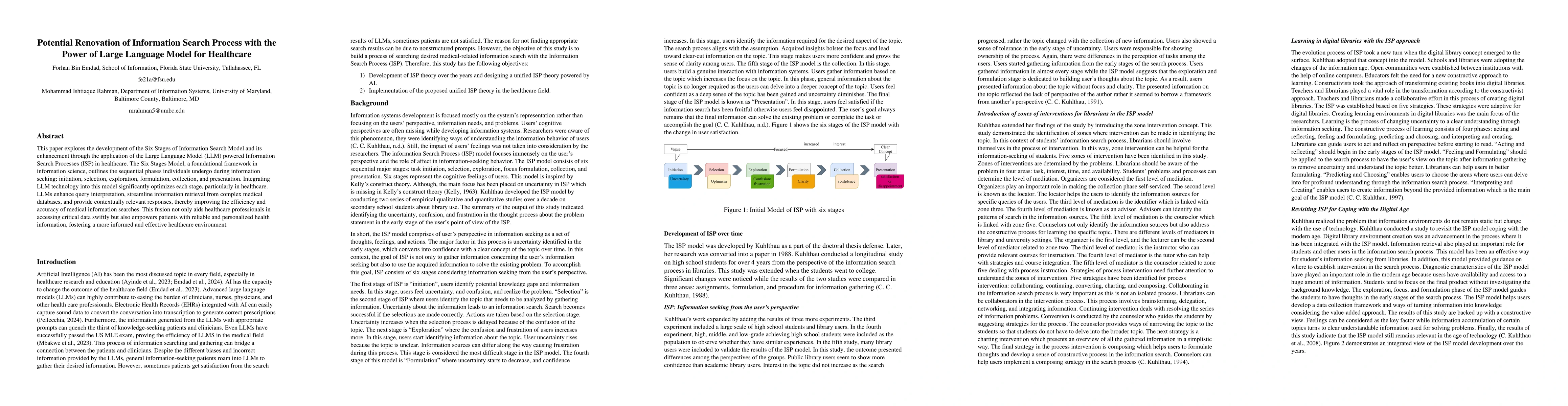 Thumbnail for Potential Renovation of Information Search Process with the Power of
  Large Language Model for Healthcare