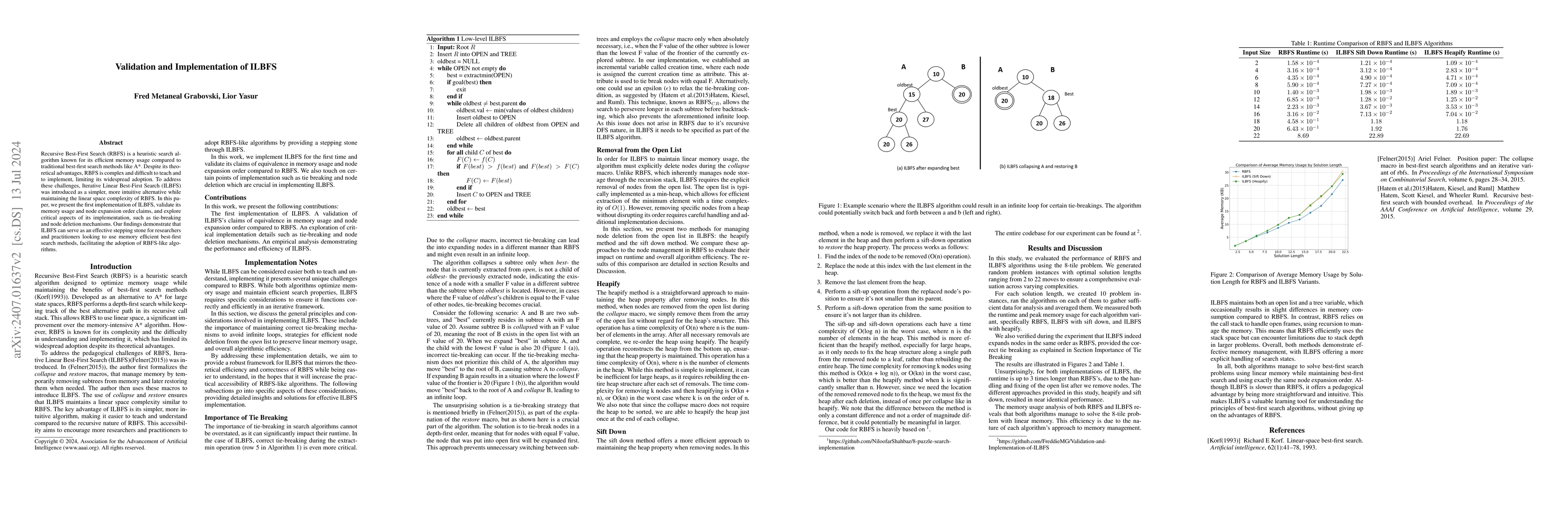 Thumbnail for Validation and Implementation of ILBFS