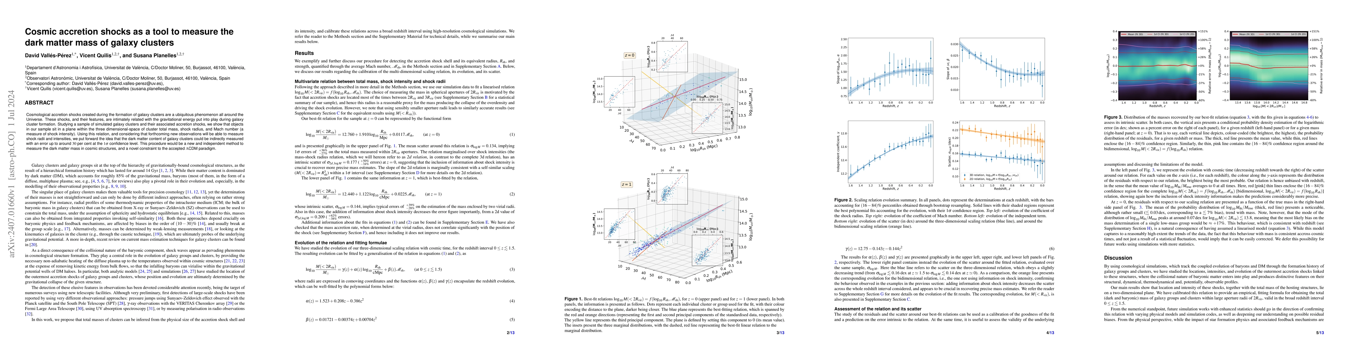 Thumbnail for Cosmic accretion shocks as a tool to measure the dark matter mass of
  galaxy clusters