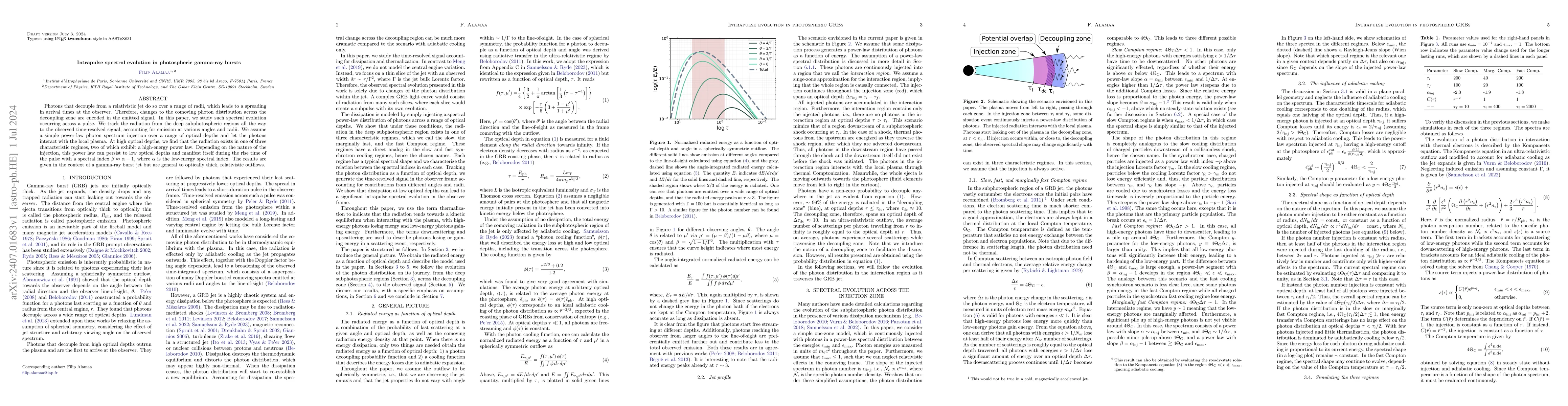 Thumbnail for Intrapulse spectral evolution in photospheric gamma-ray bursts