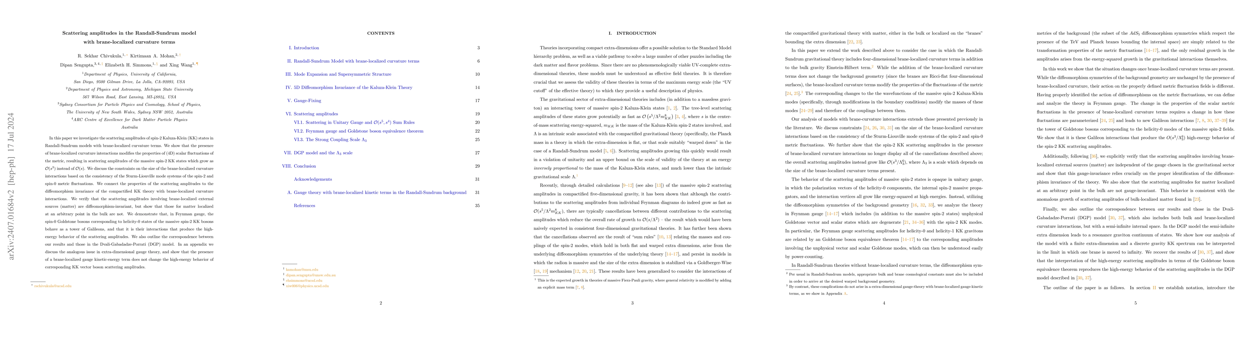 Thumbnail for Scattering amplitudes in the Randall-Sundrum model with brane-localized
  curvature terms