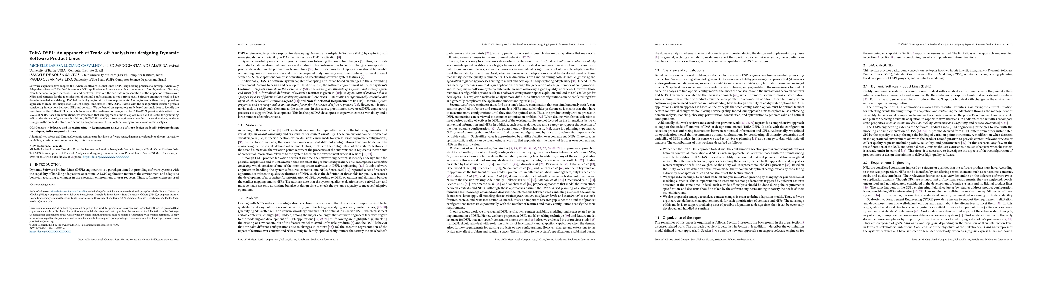 Thumbnail for ToffA-DSPL: an approach of trade-off analysis for designing dynamic
  software product lines
