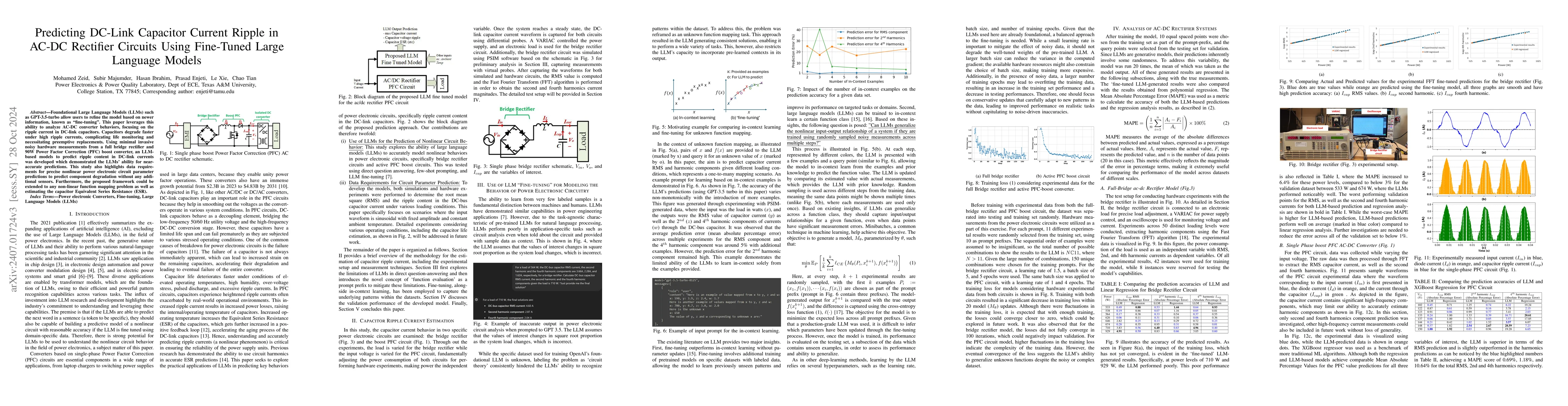 Thumbnail for Predicting DC-Link Capacitor Current Ripple in AC-DC Rectifier Circuits
  Using Fine-Tuned Large Language Models