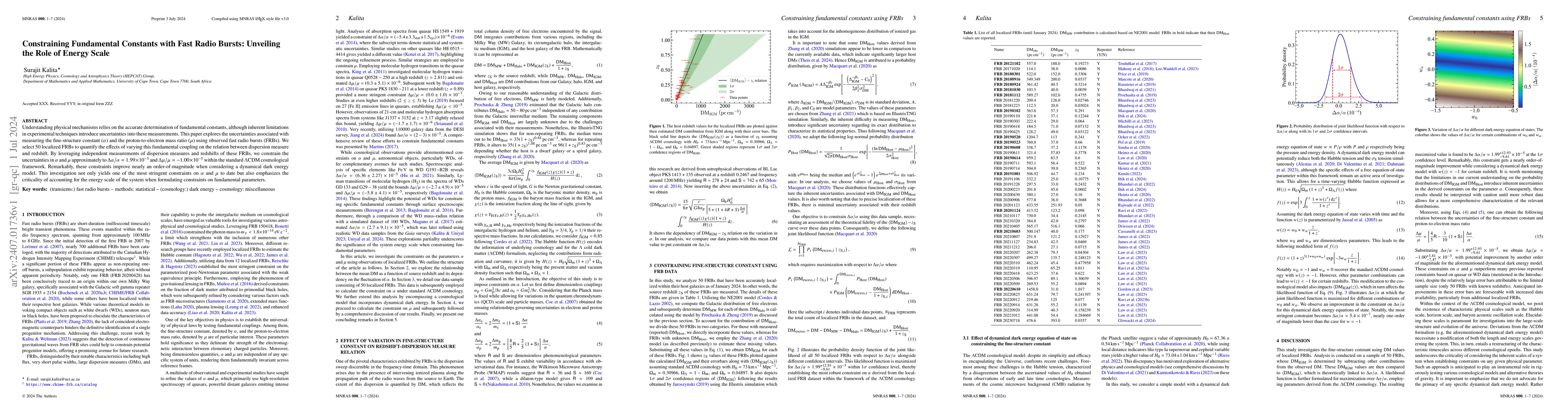 Thumbnail for Constraining Fundamental Constants with Fast Radio Bursts: Unveiling the
  Role of Energy Scale