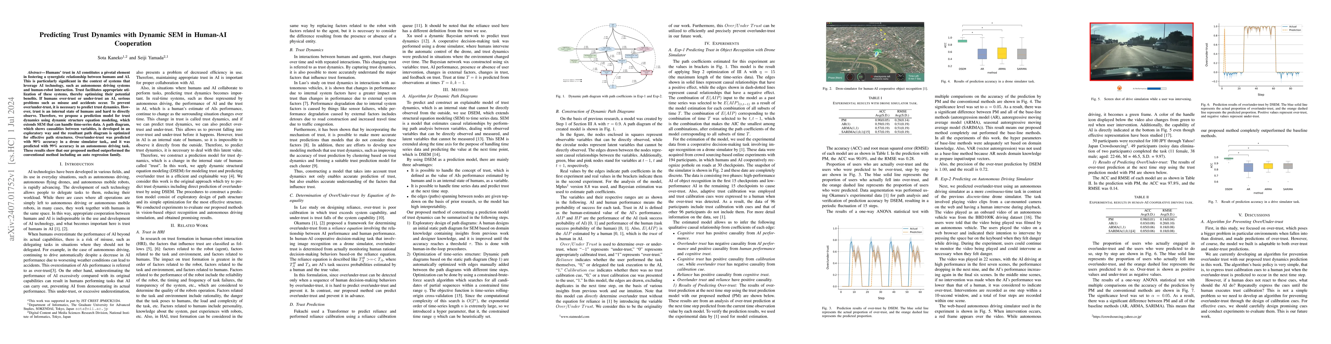 Thumbnail for Predicting Trust Dynamics with Dynamic SEM in Human-AI Cooperation
